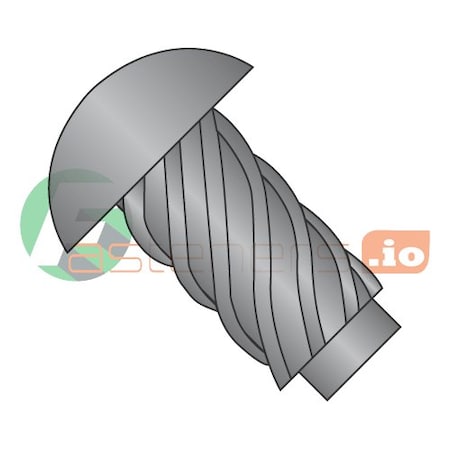 Newport Fasteners Self-Drilling Screw, #6 x 5/16 in, Black Oxide Steel Domed Head Hammer Drive Drive, 10000 PK 429928